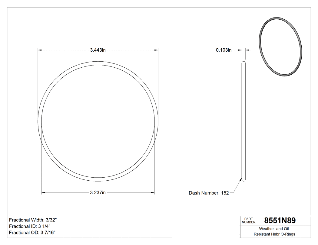 Technical drawing - 8551N89